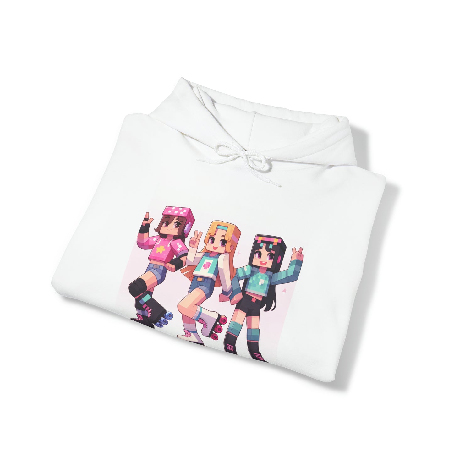 MinecCraft RollerSkate Girls Unisex Heavy Blend™ Hooded Sweatshirt