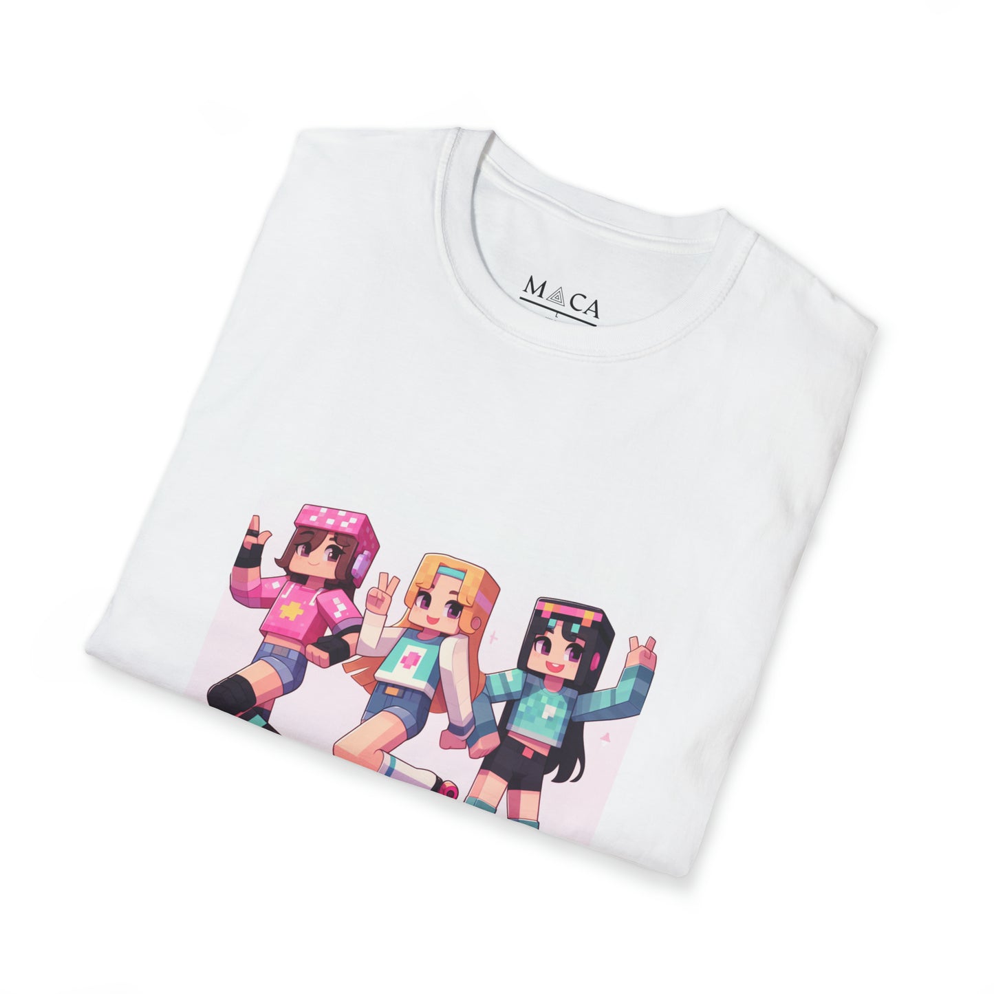 MineCraft RollerSkate Girls Unisex Softstyle T-Shirt